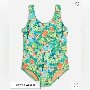 J. Crew Crewcuts Girls' scoopneck one-piece swimsuit with UPF 50+